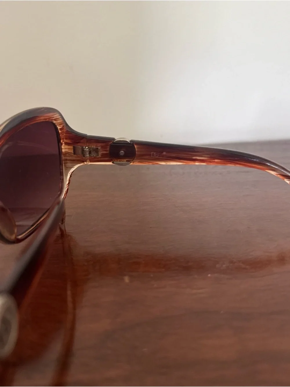 Dolce & Gabbana DG Oversized Square Sunglasses Brown Tortoise Logo Women’s - Picture 10 of 11